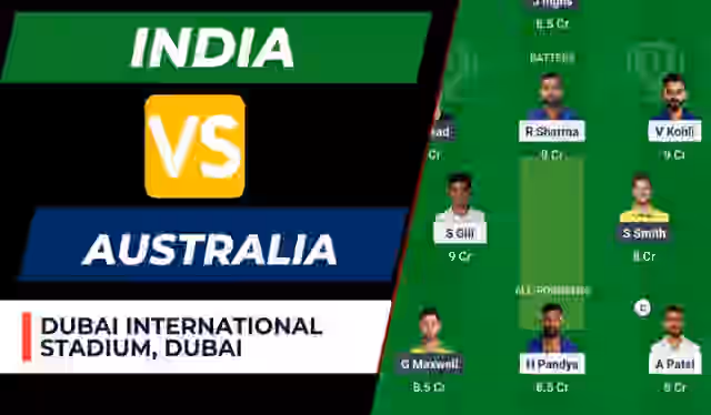 Image for IND vs AUS Match, Dream11 Prediction, HOT Picks, High-Risk High-Reward Players, Strongest Playing11 and More