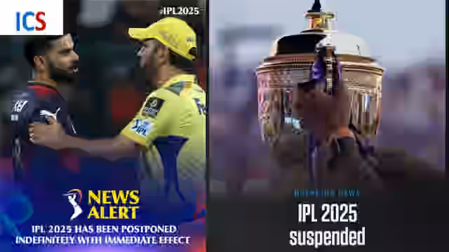 Image for IPL 2025 stopped indefinitely amid rising tensions between India and Pakistan