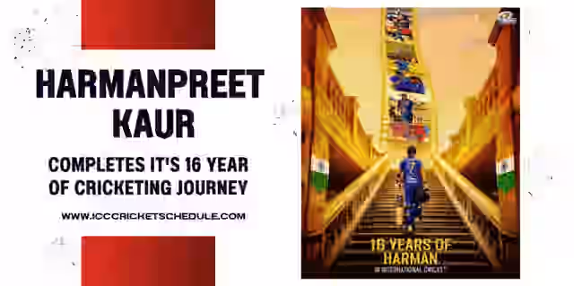 Image for Harmanpreet Kaur Completes It's 16 Year Of Cricket Journey