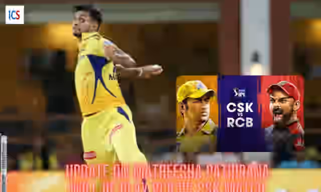 Image for Will Sri Lankan speedster Matheesha Pathirana return for the CSK vs. RCB match in IPL 2025?