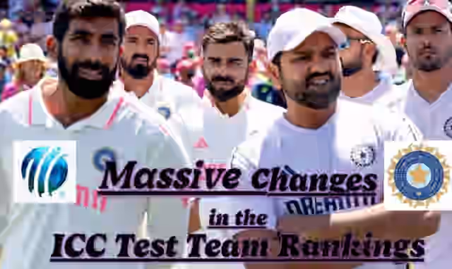 Image for ICC Test Rankings: India face a setback in the rankings after the defeat in BGT, Australia & South Africa make advancements