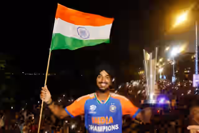 Image for Arshdeep Singh of India the favorite to win ICC's Men's T20 Player of the year award