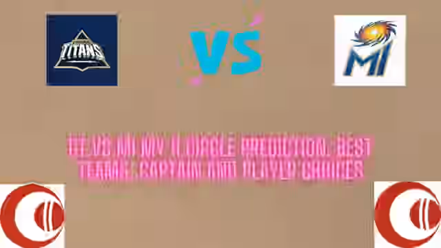 Image for GT vs MI My11Circle Fantasy Prediction: Best Player picks, Captaincy Choices and Probable Playing 11