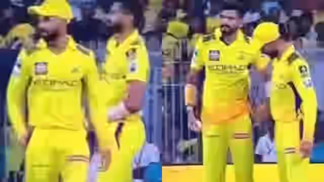Image for Shocking scenes! Ruturaj Gaikwad and Khaleel Ahmed caught doing ball tampering during CSK vs MI