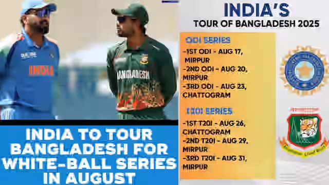 Image for India vs Bangladesh ODI series set to start from August 17, BCCI announces the complete schedule