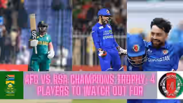 Image for Afghanistan vs South Africa Champions Trophy 2025: 4 players who are worth watching out for in this contest