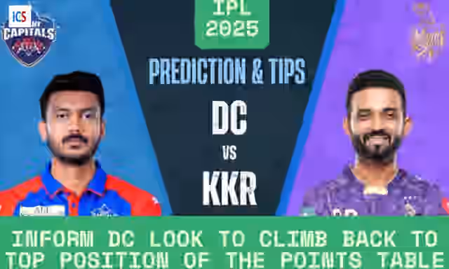 Image for IPL 2025 DC vs KKR Match Prediction: Delhi Capitals look to set new standards as KKR come home after a streak of inconsistent performances; Check for Dream Team, Strongest Playing 11, Head-to-Head record, Pitch Report and more