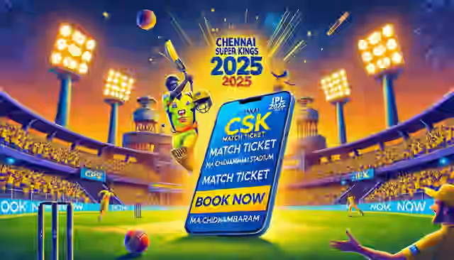 Image for IPL 2025: How to Book Chennai Super Kings (CSK) Match Tickets Online