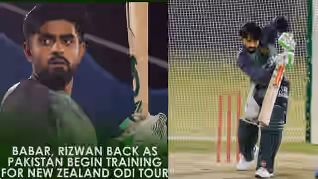 Image for Watch: Babar Azam, Mohammad Rizwan return as Pakistan begin training for New Zealand ODI series