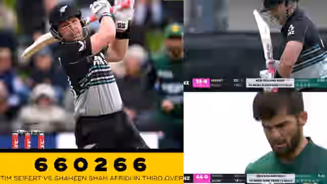 Image for Watch: 6,6,6,6! Tim Seifert smashes Shaheen Afridi for 26 runs in an over during PAK vs NZ 2nd T20