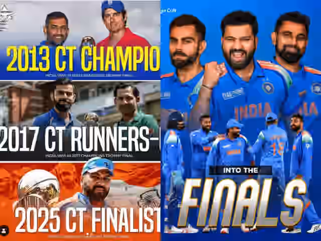 Image for Trivia of India’s record in the Finals of ICC events over the years ft. 2025 ICC Champions Trophy final