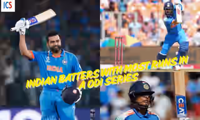 Image for Most ODI runs in a three-match series for India. Ft Shubman Gill