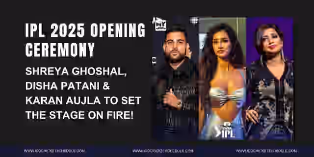 Image for IPL 2025 Opening Ceremony: Shreya Ghoshal, Disha Patani & Karan Aujla To Set The Stage On Fire