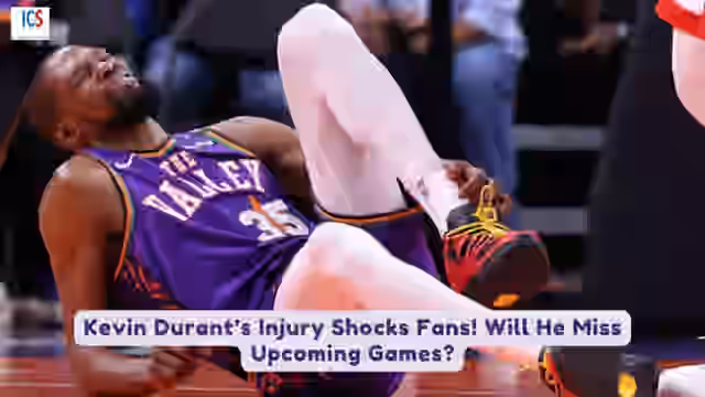 Image for Kevin Durant Injury: Twists Ankle, Leaves Game in Pain - Big Trouble for Suns? Watch Rockets vs Suns Highlights