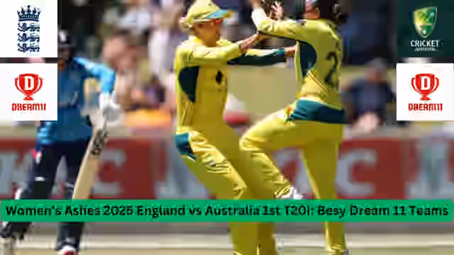 Image for Women's Ashes 2025 England vs Australia 1st T20I: Dream 11 Prediction, H2H Record and Team Tips