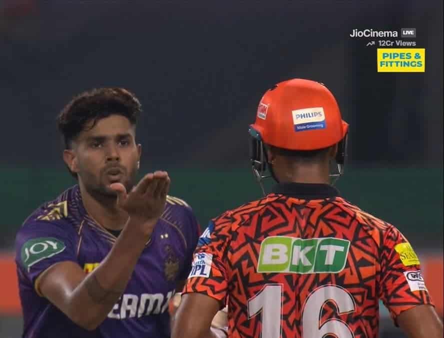 IPL 2024: Harshit Rana penalised for his aggressive send-off to Mayank Agarwal in KKR vs SRH game