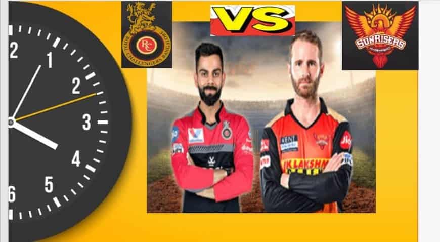 VIVO IPL 2021: RCB vs SRH 2021 Today Match 52, RCB vs SRH Scorecard, Playing XI, Live Updates and The Winner is Sunrisers Hyderabad