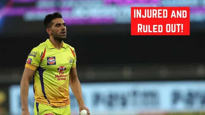 TATA IPL 2022: Deepak Chahar Ruled out of TATA IPL 2022.&nbsp;