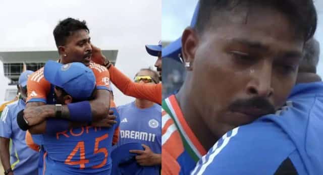 Image for Watch: Hardik Pandya breaks down in tears as he helps India lift T20 World Cup 2024?