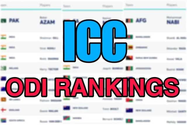 Image for ICC ODI Rankings, Batting, Bowling, and Allrounders Rankings Latest Updated | Check Full Updated ODI Standings on July 2024