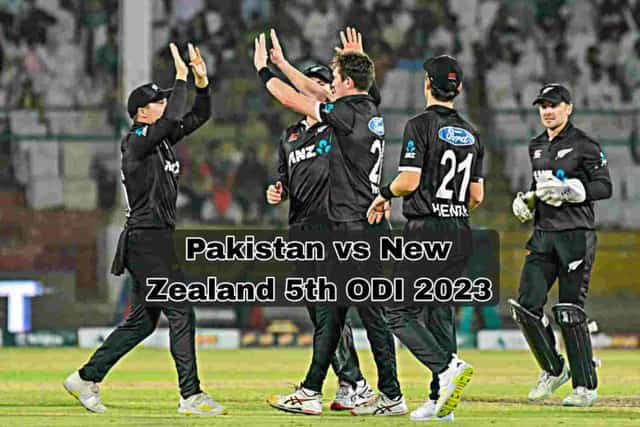 Image for PAK vs NZ 5th ODI Match Highlights: New Zealand won the final match | New Zealand tour of Pakistan