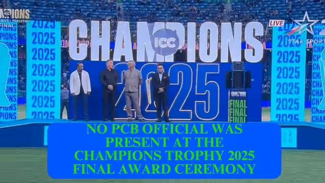 Image for ICC explains why PCB officials were absent from the Champions Trophy 2025 presentation ceremony