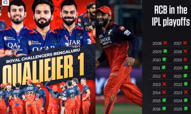 Image for RCB qualify for the 9th Playoff in their IPL history; Here’s a brief trivia of RCB’s record in the IPL
