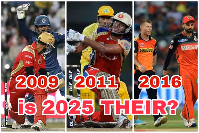 Image for RCB in IPL Finals From 2009 to 2025: Three Finals, Three Defeats! Can RCB Break the Curse in 2025?