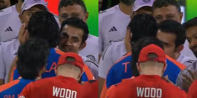 Image for Watch: Gautam Gambhir kisses Tilak Varma as youngster pulls off miraculous chase of India