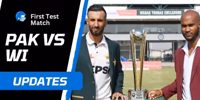 Image for Pakistan Vs Westindies First test ,day 1 scores and updates