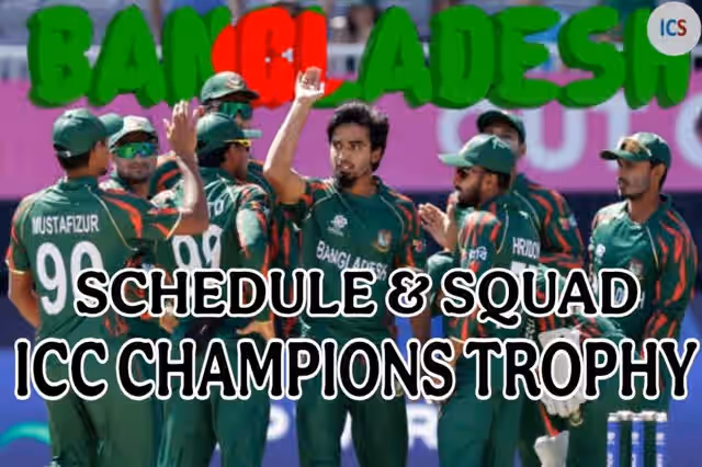 Image for ICC Champions Trophy 2025: Bangladesh Schedule, Full Squad, dates and fixture and more!