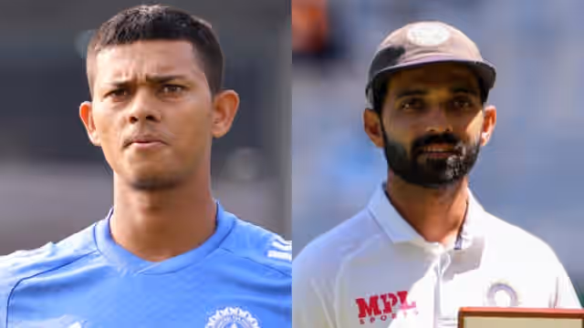Image for Yashasvi Jaiswal vs Ajinkya Rahane ! Young batter kicks Mumbai captain's kit bag in anger