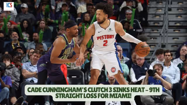 Image for Pistons vs Heat Highlights: Cade Cunningham’s Game-Winning 3-Pointer Hands Miami 9th Straight Loss