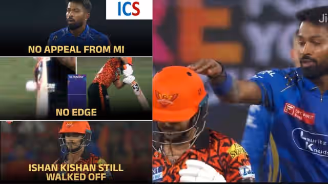 Image for 'Ishan Kishan is showing loyalty to MI while being in SRH', Ishan Kishan gets brutally trolled on Social Media following his controversial dismissal versus Mumbai Indians