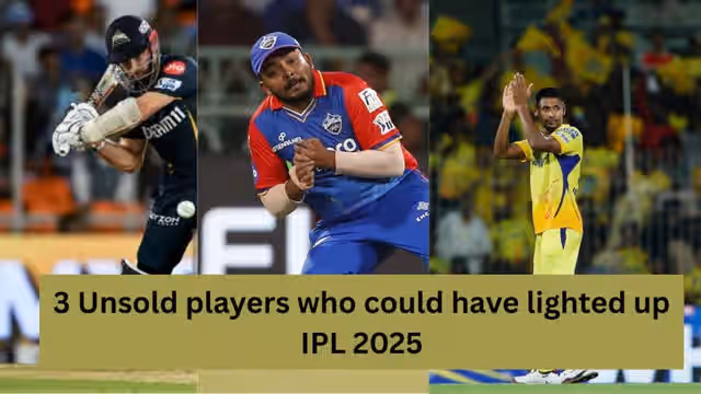 Image for 3 unsold players who would have created a storm in IPL 2025 if they would have been selected