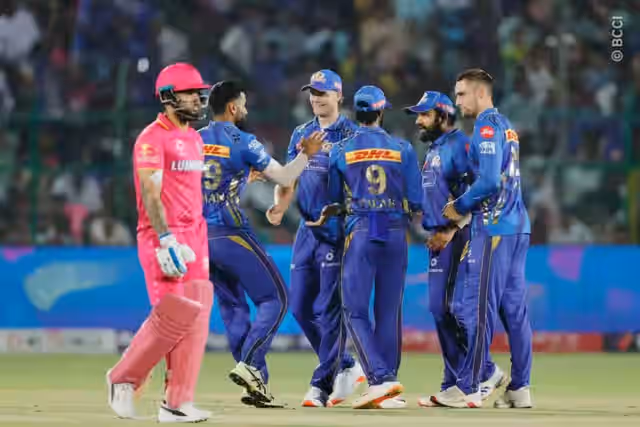 Image for RR vs MI: Ruthless MI Stormed Away RR With A Huge Margin! Enters The TOP SPOT in the IPL Points Table 2025