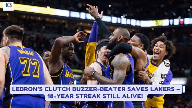 Image for LeBron James’ Buzzer-Beater Lifts Lakers to Victory, Extends 18-Year Scoring Streak & Shuts Down Critics