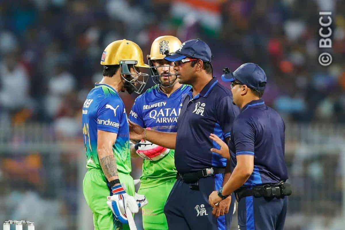 KKR vs RCB: Watch Furious Virat Kohli Confronting Umpires after given OUT on a Full-Toss Delivery