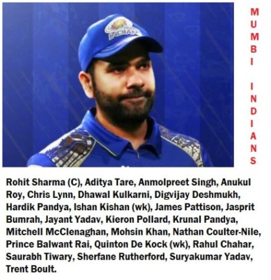 DREAM11 IPL 2020 UAE : Team Mumbai Indians (MI) SWOT analysis : Strengths, Weaknesses, Opportunities, Threats, Prediction.