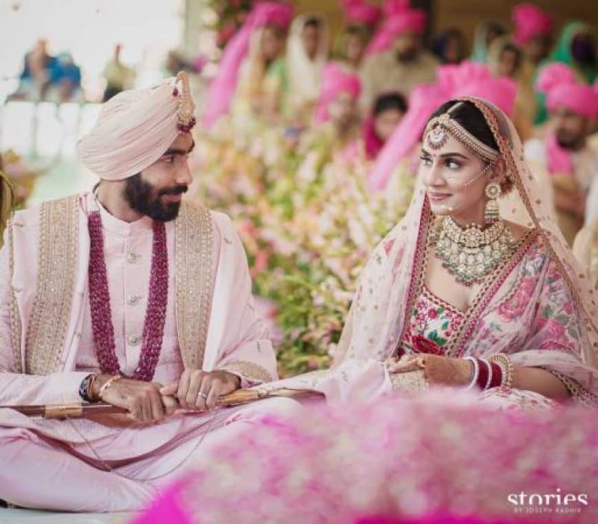 Jasprit Bumrah tied the knot with Sanjana Ganeshan in Goa, See Images