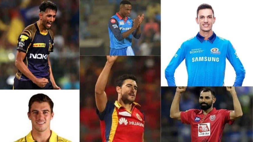 Top 10 Fast Bowlers in the IPL 2022 Mega Auction.