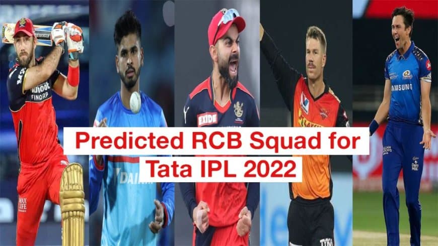 Predicted IPL 2022 Squad of Royal Challengers Bangalore (RCB)?