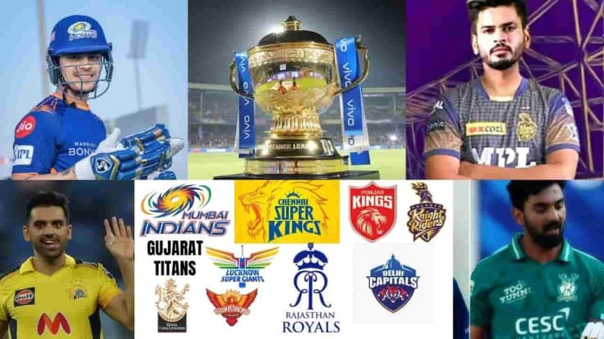 IPL 2022 Teams, All Players List, Playing XIs, Details.&nbsp;