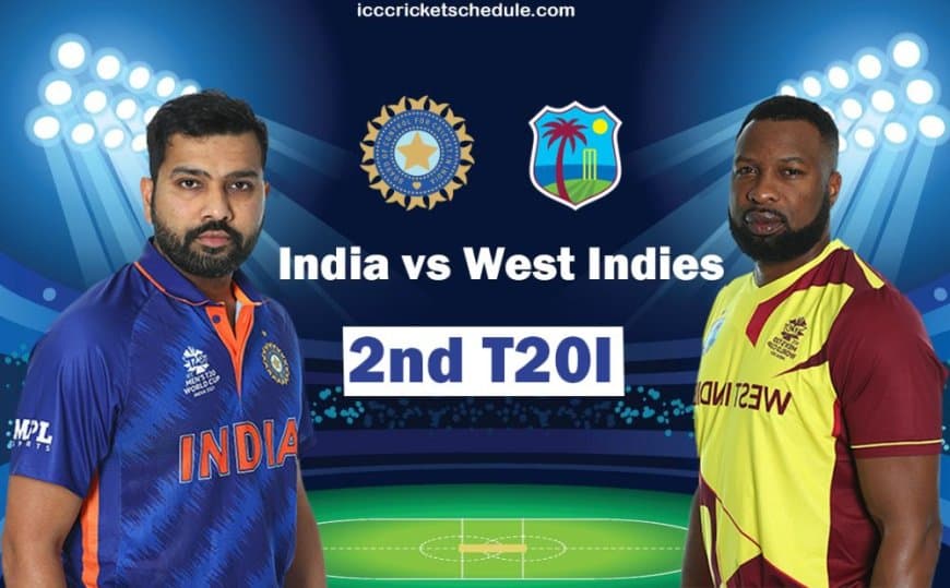 India vs West Indies 2nd T20I Dream11 Prediction, Fantasy Tips, Playing11, Pitch Report