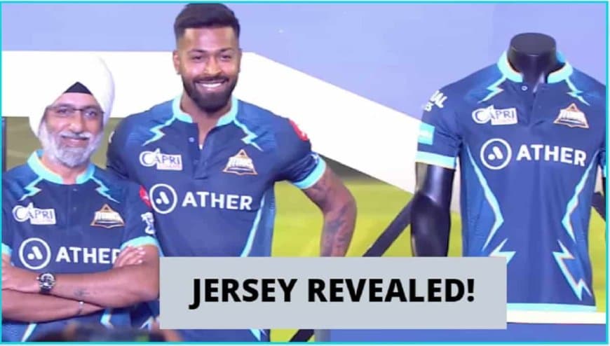 IPL 2022: Gujarat Titans Reveal New Jersey at Narendra Modi Stadium.&nbsp;