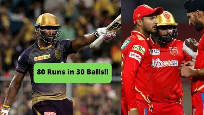 IPL 2022: KKR Beat PBKS by 6 Wickets. Dre Russ Plays a Dream Innings.