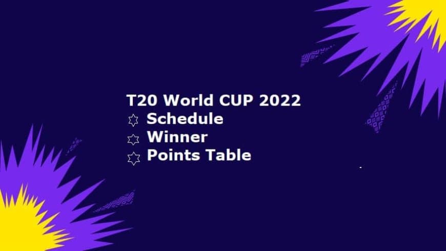 ICC T20 World Cup 2022 Points Table