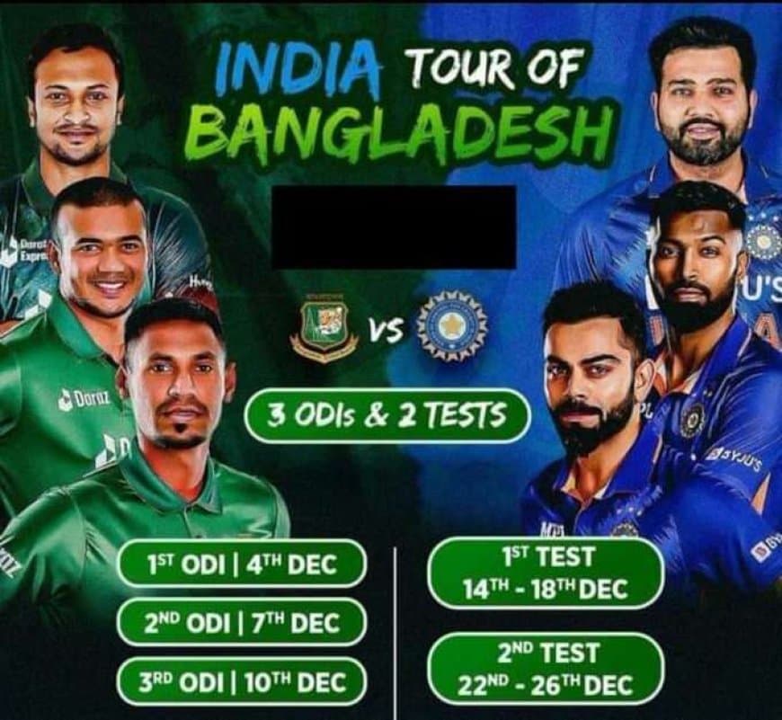 India tour of Bangladesh 2022: Squads, Schedule, Fixture, broadcasting, and all you need to know