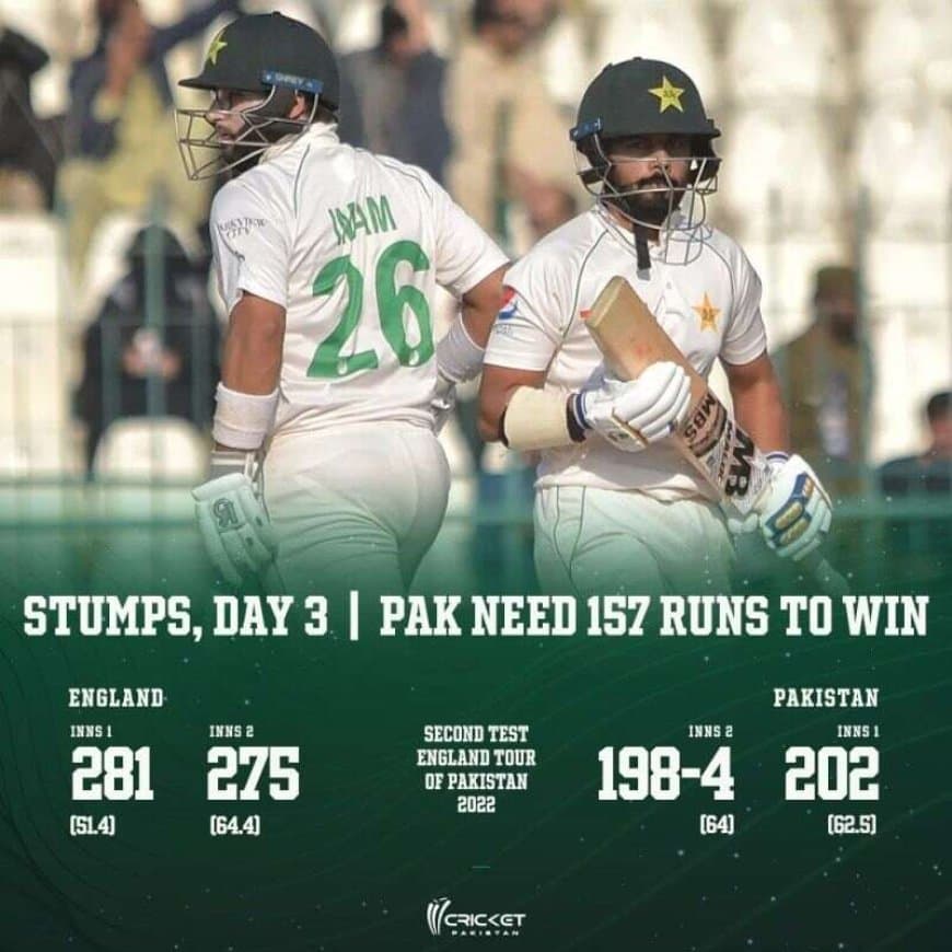 England Vs Pakistan: 2nd Test | Day 3| Review, Scorecard.