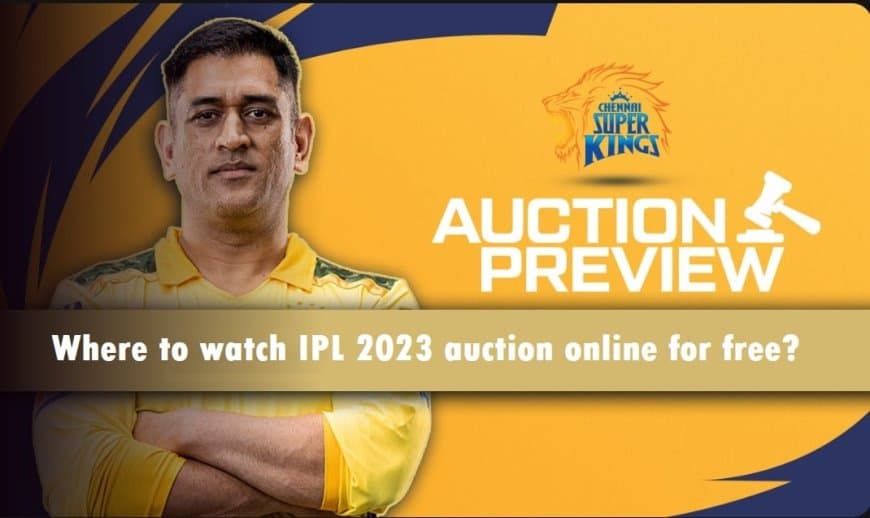 Where to watch IPL 2023 auction online for free? Hotstar or JIO Cinema. Subscription Details.